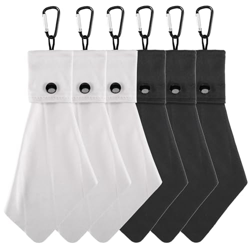 Vemiss 6 Pack Microfiber Glasses Cleaning Cloth, Wipes Lens Eyeglasses & Screens - Reusable, Portable with Keychain & Pouch - Sunglasses, Jewelry, Phone Cleaner Cloth (Black+Grey) - color: Black+grey