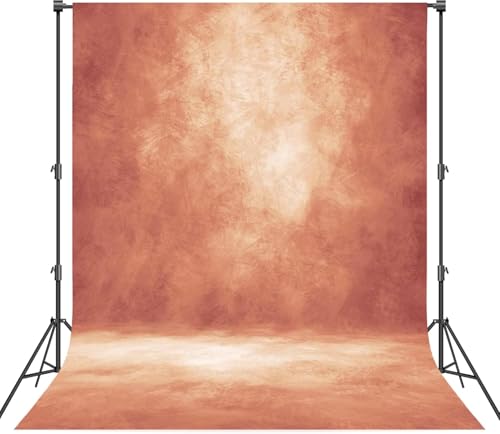 Abstract Professional Photography Backdrop for Portrait Photo Props Booth Background Photoshoot Studio with Polyester Fabric Roller Pocket on Top(6x8ft,Brick Red,No Stand) - color: Brick Red, size: 6'x8'