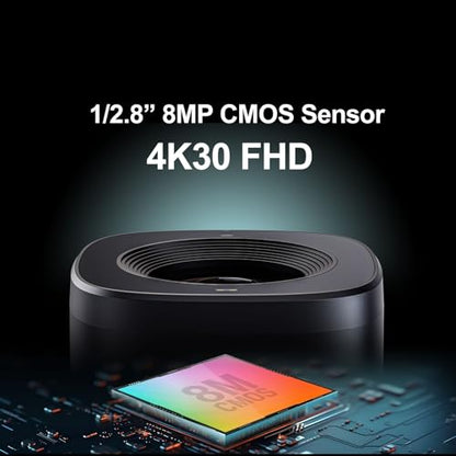 AVMATRIX FHD 4K Webcam with 1/1.28" Sensor, 10X Optical Zoom 75.4° Wide Angle ToF Auto Focus Streaming Camera with USB3.0 & HDMI Out Work with OBS Zoom Teams YouTube/Twitch/Facebook EGALE T10-4K