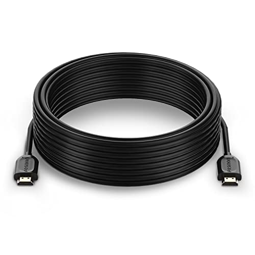 Fosmon 4K HDMI Cable 25FT/7.5M, HDMI 2.0 Cable 4K@60Hz/2160p Support 18Gbps, HDCP, 3D, ARC, Dolby TrueHD, 30AWG Compatible with UHD TV, PC Monitor, Console, PS4, PS5, Xbox 360/One/X/S, Nintendo Switch - size: 25FT, style: 4K