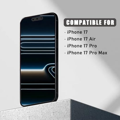 Front Camera Cover Compatible for iPhone 17 Pro Max/ 17 Pro/17 Air/17,Webcam Cover Protect Privacy and Security,Not Affect Face ID,Strong Adhesive-Black-Updated Version - color: Black