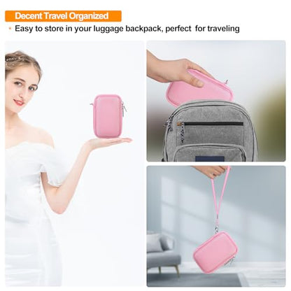 Case for Sony ZV-1F/ ZV-1/ ZV-1 II/Sony RX100 VII/ RX100 III Digital Camera | Sony ZV-1F/ ZV-1/ ZV-1 II/ RX100 VII Digital Camera Carrying Case, Hard Travel Protective Bag, Pocket fits Accessories, Pink - color: Pink