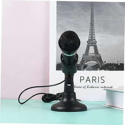 FAVOMOTO Capacitor Microphone for Computer Recording Wired Mic with Low Noise Pickup Stand for Streaming Podcasting Karaoke and Online Meetings