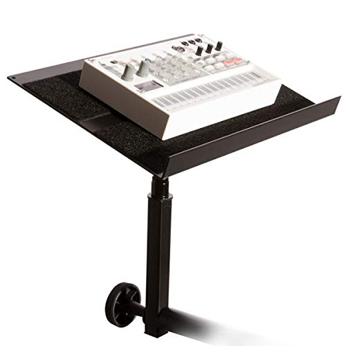 On-Stage KSA8585 Keyboard Accessory Tray & Posi-Lok Mini Microphone Boom Arm, Black