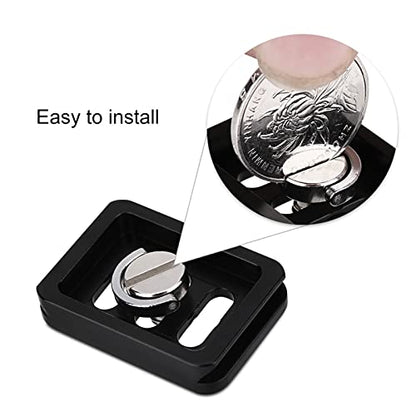 Acouto Mini Quick Release Plate Camera Mount Tackle for TY-C10 T005 / T-025 Ball Head, Aluminium Alloy Photography Accessory