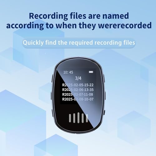 128GB Noise Reduction Voice Activated Recorder,Portable mini Recording Device,Power-on Password,Digital-Voice-Recorder with Playback,Timed Recording,Conference/Lecture/Classroom Learning