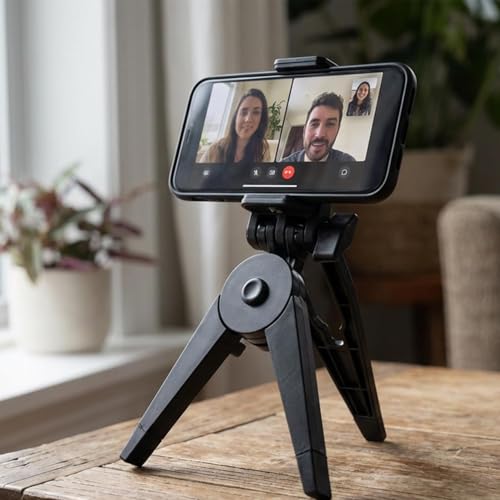 1pcs Portable Foldable Tripod Bracket Mobile Phone Holder Universal Desktop Cellphones Stand Anti Slip Desk,15.5 * 5 * 1.5cm