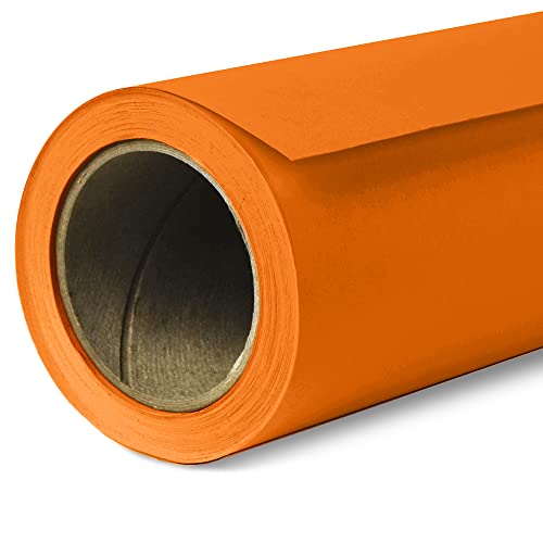 Savage Seamless Paper Photography Backdrop - Color #24 Orange, Size 26 Inches Wide x 36 Feet Long, Backdrop for Tabletop Product Photography and Crafting - Made in USA - color: Orange, size: 26 in x 36 ft