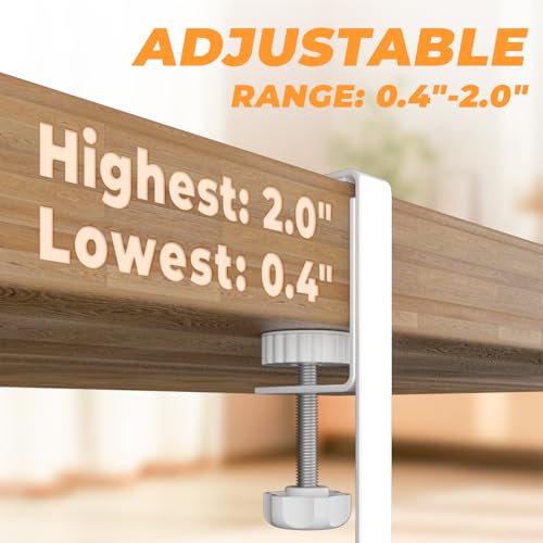 Under Desk Cable Management Tray, 15.7'' No Drill Steel Desk Cable Organizers, Wire Management Tray Cable Management Rack (2 Packs-White) - color: 2 Packs-15.7"-White