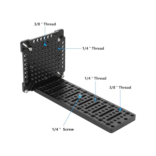 CAMVATE L-Shaped Cheese Plate Mounting Platform with 75 to 100mm VESA Mount