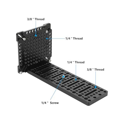 CAMVATE L-Shaped Cheese Plate Mounting Platform with 75 to 100mm VESA Mount