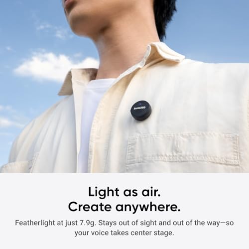 Insta360 Mic Air Transmitter, 7.9g Ultralight, Wireless Microphone, Noise Cancelling, Vlog, Streaming, Compatible Luna Ultra/X5/X4/X4 Air/Ace Pro 2/GO Ultra - style: Mic Air Transmitter