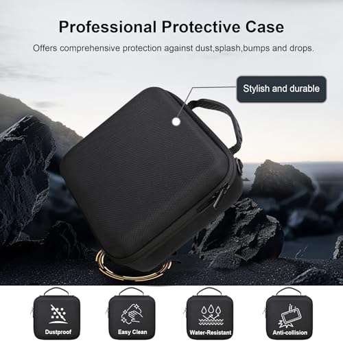 RAIALL Camera Case for Sony Alpha ZV-E10/a6000/a6100/a6400/a6600/a6700/ Sony Alpha 7 II IV/ZV-E10 II Mirrorless Digital Camera and Lens, Hard Travel Bag with a Shoulder Strap and 3 Dividers, Black - color: Black