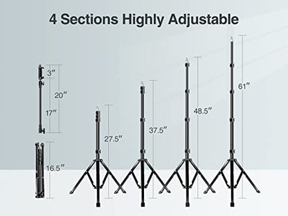 Elitehood 81" Tall Flexible Tripod Stand for iPhone with 17in Adjustable Gooseneck with Remote Compatible with iPhone 13 Pro Max / 13 Pro / 12 Pro Max, Android Phone - style: Heavy Duty Tripod