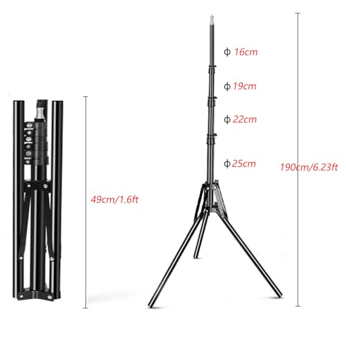 3.3x5ft/1x1.5m Chromakey Blue Grey Backdrop with 6.23ft Stand, 2-in-1 Blue Screen and Grey Screen Collapsible Reversible Pop-Up Background Panel for Photography, Live Streaming, Video Shooting - color: Blue/Gray