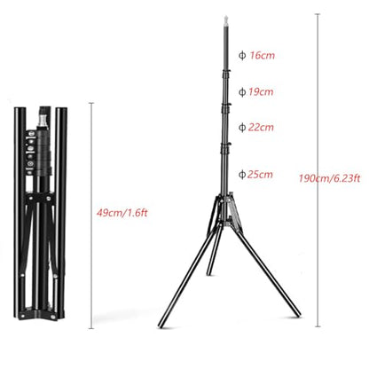 3.3x5ft/1x1.5m Chromakey Blue Grey Backdrop with 6.23ft Stand, 2-in-1 Blue Screen and Grey Screen Collapsible Reversible Pop-Up Background Panel for Photography, Live Streaming, Video Shooting - color: Blue/Gray