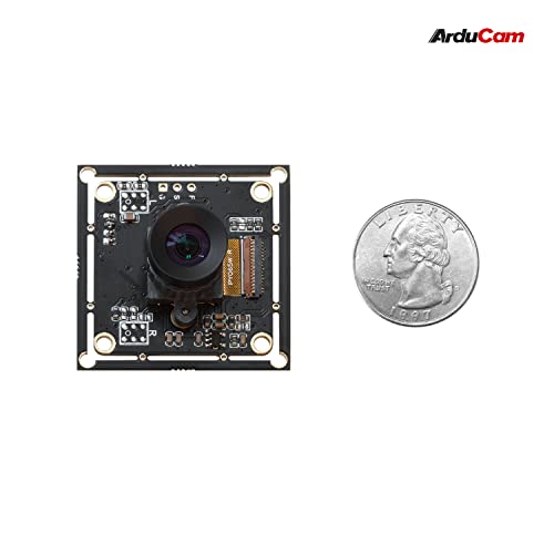 Arducam 100fps Mono Global Shutter USB Camera, 720P OV9281 UVC Webcam Module with Low Distortion M12 Lens Without Microphones, for Computer, Laptop, Android and Raspberry Pi - size: 100fps
