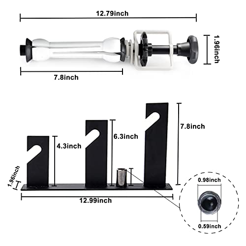 ZLY 3 Roller Wall Mounting Manual Background Support System, Including 3 Tri-fold Hooks, 6 Expand Bars, 3 Chains, Ceiling Background Holder Attached into Table Lamp