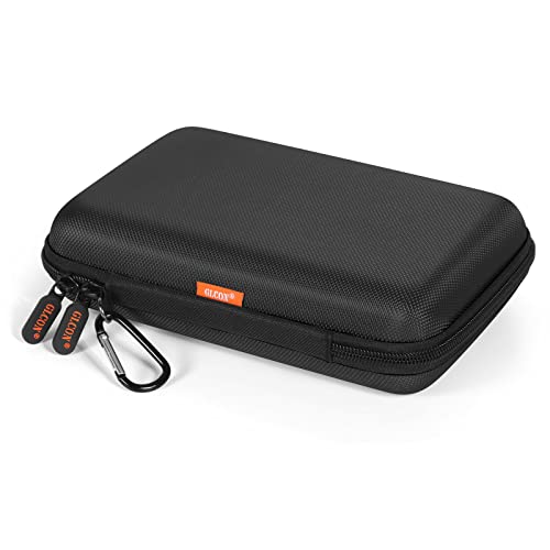 Shockproof Hard Shell Carrying Case for GPS, External Hard Drive, Power Bank, Charger, Cable, Heart Monitor, Cell Phone, Electronic Accessories - Larger Capacity Storage Pouch Travel Bag - color: Black