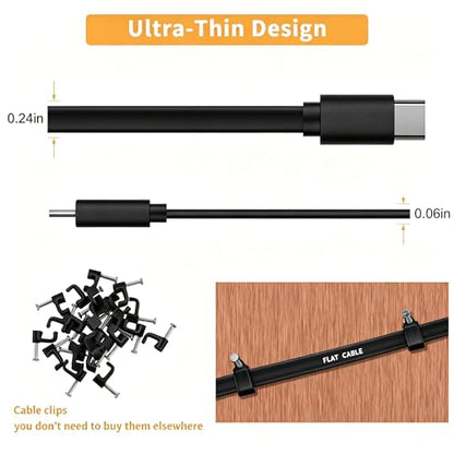 2 Pack 20FT Power Extension Cable Compatible with Wyze Cam v4/v3/OG,Wyze Cam Pan v3/v4,Blink,eufy,NestCam Indoor,Amazon Cloud Camera,USB A to USB C (Black) - color: Black, size: 20FT