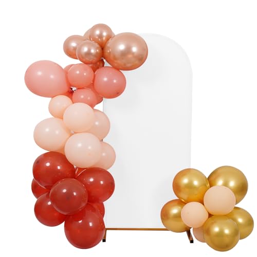 Peomeise 6.6FT Wedding Arch Cover，White Arch Backdrop Cover Stretchy Spandex Backdrop Stand Covers for Birthday Party Ceremony Banquet Decor(79.2" L x 39.6" W) - color: White, size: 6.6FT