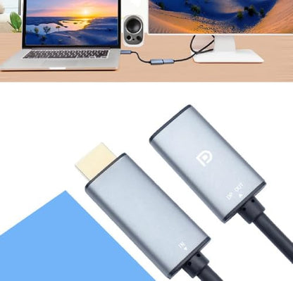 HDMI to DisplayPort Adapter 4K@60Hz High Speed HDMI Male to DP Female Converter Cable Compatible for PC Graphics Card Laptop Mini NS PS5/4 Xbox One/360