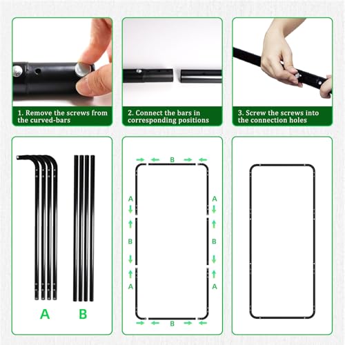 7.87ft x 13.12ft Green Screen Backdrop with Stand, Large Professional Collapsible Backdrop System for Photo Studio, Video Shooting, Live Streaming, Gaming