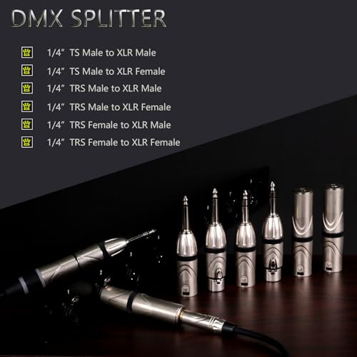 XLR to 1/4 6.35MM Microphone Audio Adapter,1/4" TRS to XLR Female Splitter,6.35mm Stereo Jack to 3PIN Guitar Converter (D1054) - color: XLR Female to 1/4 TRS Female(D1054)