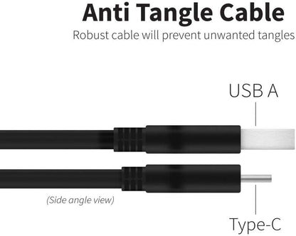 Works USB 3.0 Type-C Fast Charging and Data Cable for Canon EOS R6 Body! (18W Black 1M 3.2ft)