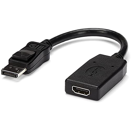 StarTech.com DisplayPort to HDMI Adapter, DP2HDMI, 1080p, VESA Certified, Latching DP Connector, Passive, Electromagnetic Interference Shielding - size: 5 inches