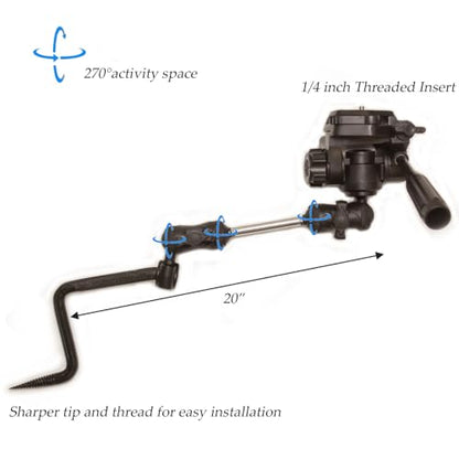Orisell Tree Stand Phone Mount,Tree Stand Camera Arm for Video, Photos,or Self-Filming Hunts