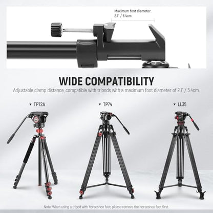 NEEWER Photography Tripod Dolly, Heavy Duty 33lbs Capacity Tripod Wheels with 2 inch Rubber Wheels, Adjustable Leg Mount and Carry Bag for Canon Nikon Sony DSLR Cameras Camcorder Photo Video Lighting - style: NW-600 with 2" Wheels