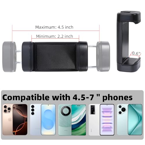 Flexible Tripod for Phones & Camera, Mini Phone Tripod Stand with Remote & Phone Holder for Video Recording, Compatible with iPhone GoPro Insta360 X5 DJI Osmo Pocket 3 Canon Nikon Sony Camera