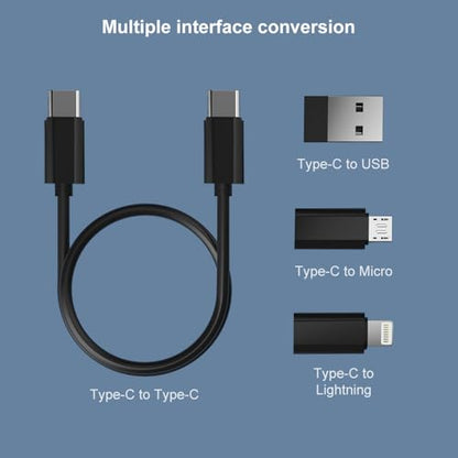 YANZIE USB Adapter Kit, Travel Charging Organizer Case with USB C, Micro USB and Lightning-Compatible Adapters, SIM Card Holder, Eject Pin and Phone Stand for Travel, Office and Car, Black - color: Black