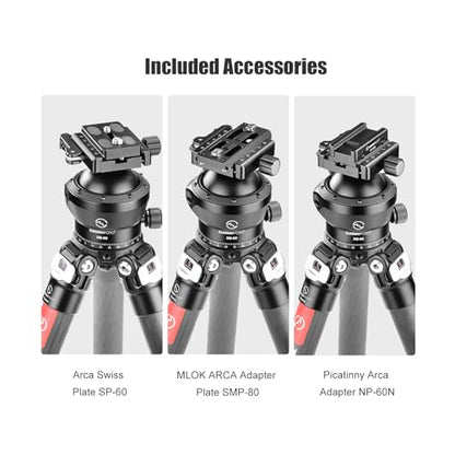 XB-60DL 60mm Low Profile Tripod Ball Head,Ballhead for Hunting,Load 66lb(30KG)