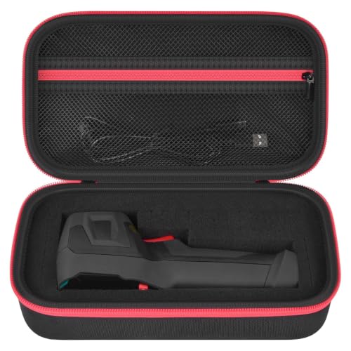 Boobowl Case Compatible with HSFTOOLS HF96/ H128 Thermal Camera, Infrared Camera Storage Holder Box with DIY Sponge for USB Cables, Calibration Card and Accessories(Bag Only)-Black - color: Black, size: For TC004/ H96/ H128