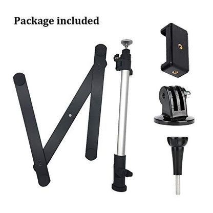 Photo Copy Pico Projector Stand Overhead Phone Mount Adjustable Tabletop Teaching Online Stand for Live Streaming Baking Crafting Demo Online Video and Draw Recording
