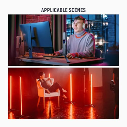 NEEWER Metal Mini Tripod Base for TL120C TL60 CL124 Tube Light Wand Stick, Extra Stable Foldable Handheld Tripod Legs Feet Tabletop Light Stand with 1/4" Screw, Silicone Pad, 3"/8cm Low Angle, CTN5 - style: CTN5