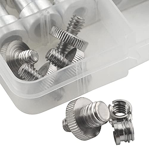 Camera Mount Screw Adapter 22Pack 1/4 Inch and 3/8 Inch Camera Screws Tripod Threaded Screws Adapter Camera Screw Mount Set for Camera Tripod Mono-pod Flash Light - style: Adapter-22P