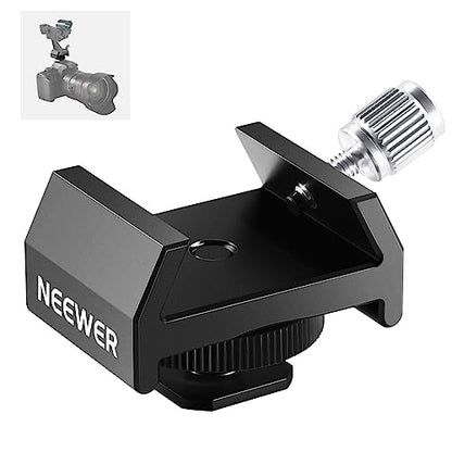 NEEWER Telescope Finderscope Mount Adapter All Metal with Cold Shoe & 1/4" Thread for Camera Hot Shoe Mount, Standard 1.3in/33mm Finder Dovetail Base for Sky Astrophotography, LS-T16