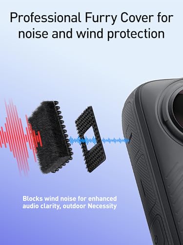 Mic Wind Muff for Insta360-8Pcs Wind Muff for Insta360 X3 X4, Premium Wind Noise Reduction Cover for Crisp Audio, Easy Installation and Durable Design, Compatible X3 or X4 Camera - size: Furry cover (4pcs)