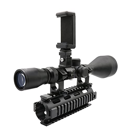 Universal Scope Phone Mount Holder Camera Gun Mount Adapter, Adjustable Bike Phone Holder, Motorcycle Handlebar Phone Mount