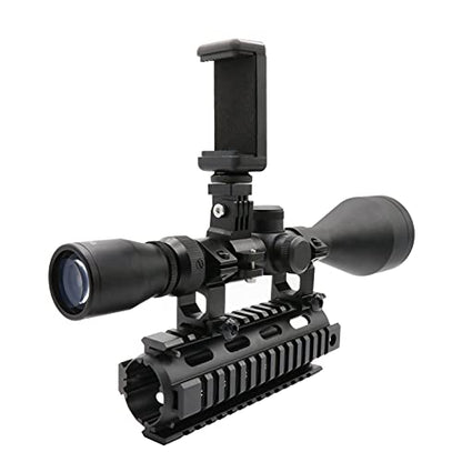 Universal Scope Phone Mount Holder Camera Gun Mount Adapter, Adjustable Bike Phone Holder, Motorcycle Handlebar Phone Mount