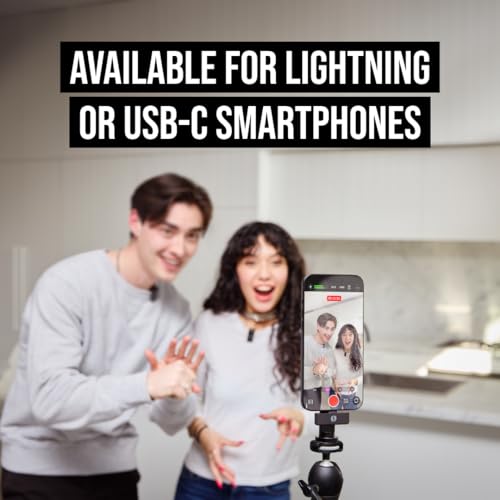 RØDE Wireless Micro — Compact Wireless Microphone for Lightning (X Through 14), Two Mics with Charging Case for Smartphone Content Creation, Black — NOT for iPhone 15+ - color: Lightning Black