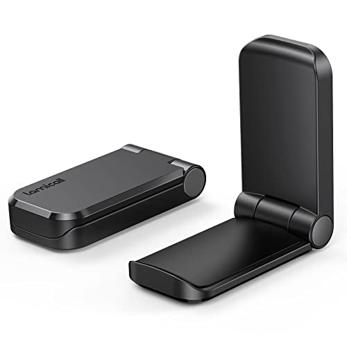 Lamicall Headphone Stand, Sticky Headset Hanger - 2 Pack Adhesive Headphone Holder Hook Mount, Headset Holder Clip Under Desk, Earphone Clamp for Airpods Max, HyperX, Sennheiser, Black - style: Black - Two Pack