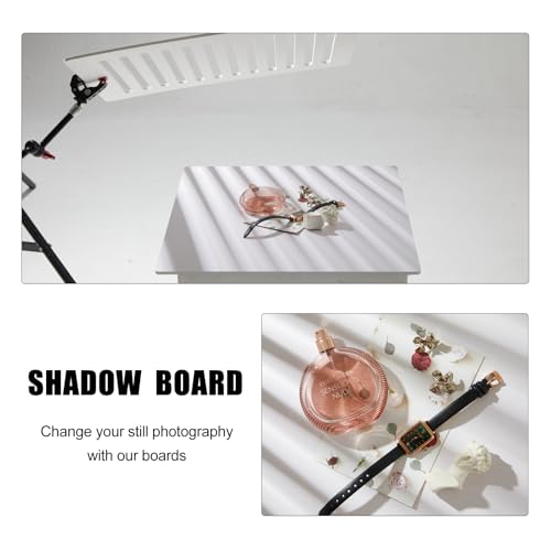 4PCS 16x16 Inch Backdrop Boards, 1PC 15x19 Inch Window Shadow Pane, 1PC Light Cone with Backets & Holders, Background Kit for Small Product Food Make-up Product Studio, BEIYANG - color: 5PCSkit
