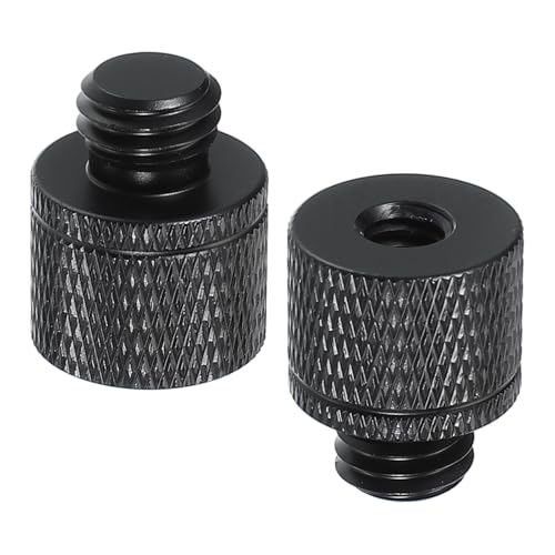 PATIKIL Tripod Screw Adapter 1/4" Female to M10 Male, 2 Pcs Tripod Nut Connectors Camera Mount Screw Camera Double Head Converter for Microphone Holder Magic Arms Accessories, 20 mm - size: 1/4" Female to M10 Male,20 mm