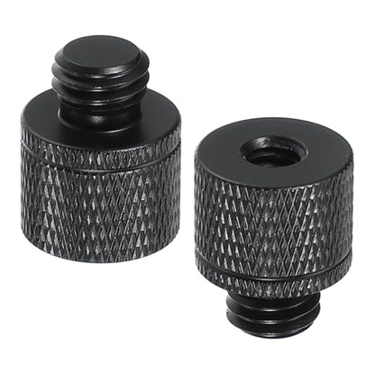 PATIKIL Tripod Screw Adapter 1/4" Female to M10 Male, 2 Pcs Tripod Nut Connectors Camera Mount Screw Camera Double Head Converter for Microphone Holder Magic Arms Accessories, 20 mm - size: 1/4" Female to M10 Male,20 mm