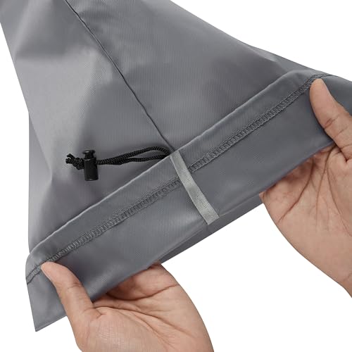 PALTERWEAR Drawstring Bag with Toggle - Nylon Cinch and Ditty Pouch Six-Pack (Gray, 7 x 9 Inch, Set of 6) - color: Gray, size: 7 x 9 Inch