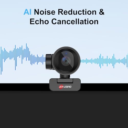 JOYUSING FlexCam10 4K Eye Contact Webcam for PC, 4 Modes in 1 Webcam with Microphone, PDAF Autofocus, 2 Noise-Cancelling Mics, 79° FOV, for Conference, Streaming, Facetime Zoom/Teams/Google Meet